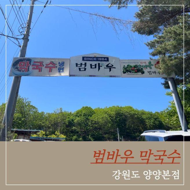 양양 쏠비치 근처 맛집 범바우막국수 본점 내돈내산 후기, 주차 정보까지 정리