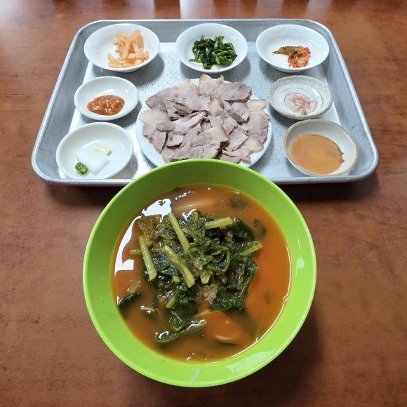 부산역 맛집 초량 평산옥 수육 열무국수
