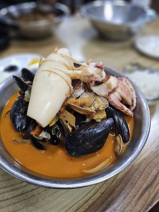 구미 장천 맛집 노포 오복반점 산더미 해물짬뽕 웨이팅 맛집 포장