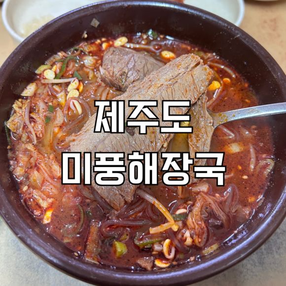 제주도 맛집 미풍해장국 본점 추천