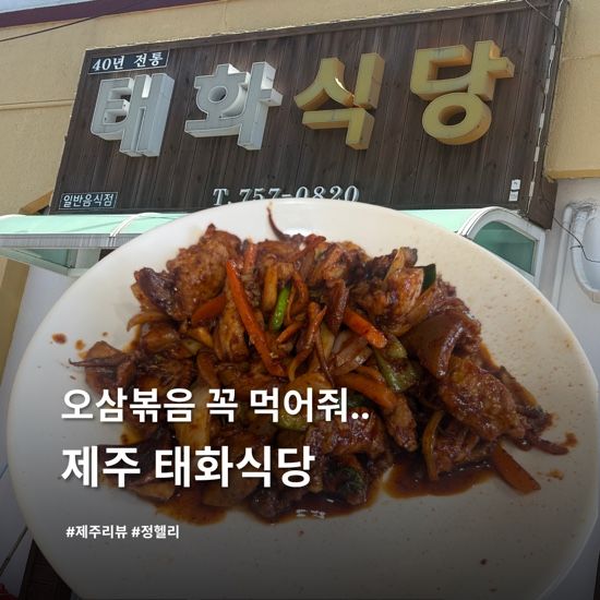 [ 제주 일도이동 ] 나의 최애 제주맛집 ‘태화식당’ 내돈내산 후기 / 오삼볶음이 최고