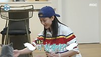 고양이😺가 '앉아'를?! 뿌요의 개인기 성공(?)에 신난 지효, MBC 240503 방송